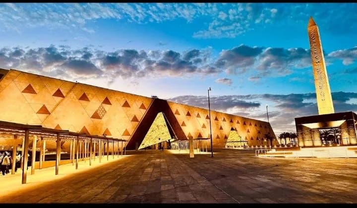 Grand Egyptian Museum exterior in Giza, Egypt